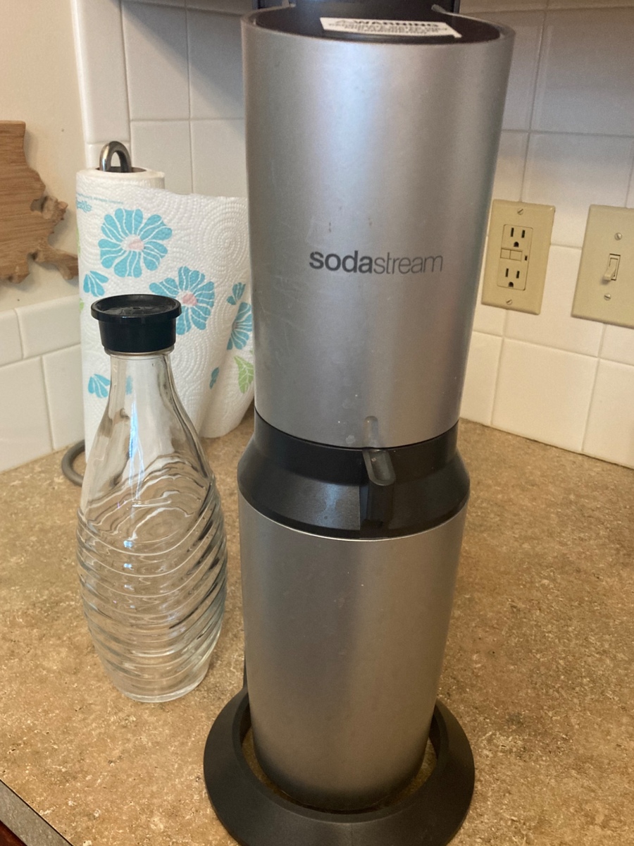 Sodastream with two glass bottles