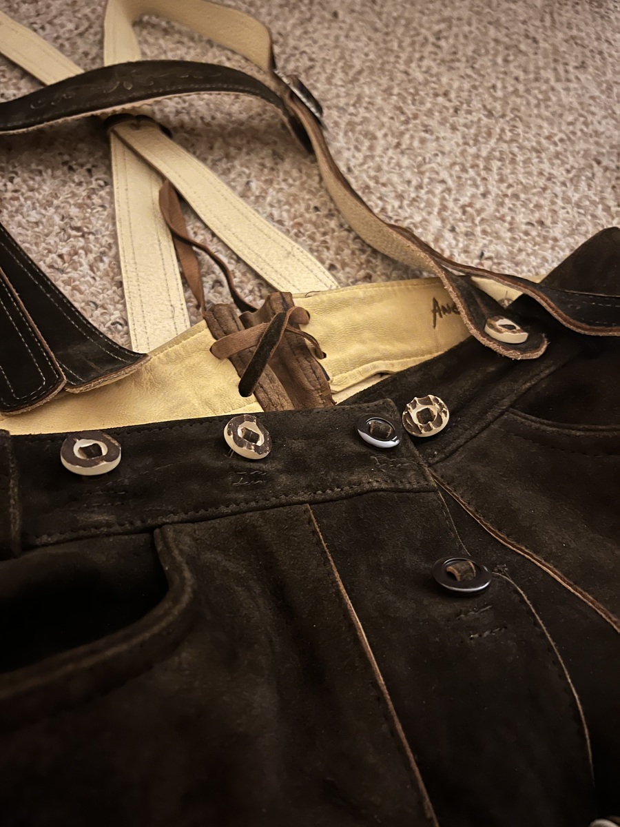 Goat Leather Angermaier Lederhosen, photo 3