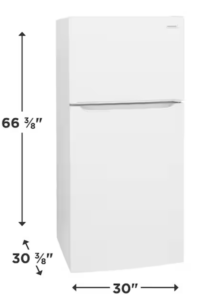 30" Frigidaire Top Freezer Refrigerator, photo 5