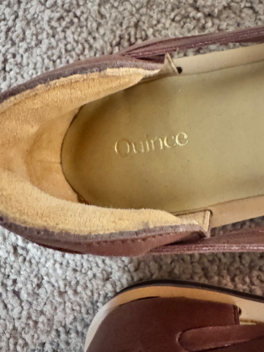 Quince 100% leather Huarache shoes size 9 not worn, photo 6