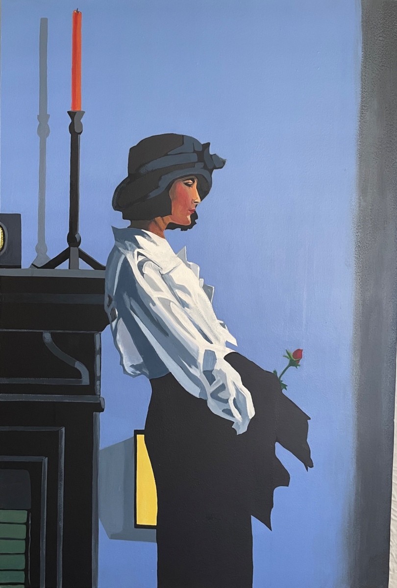 Woman with rose